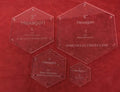 4pc. Set of Acrylic Hexagon Quilting Templates 1",2",3",4"