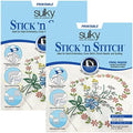 Bundle of 2 Packages of Stick N Stitch Self Adhesive Wash Away