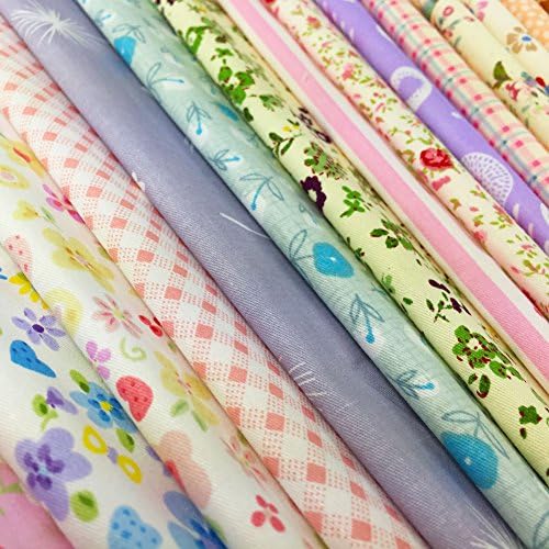 flic-flac Quilting Fabric Squares 100% Cotton Precut Quilt Sewing