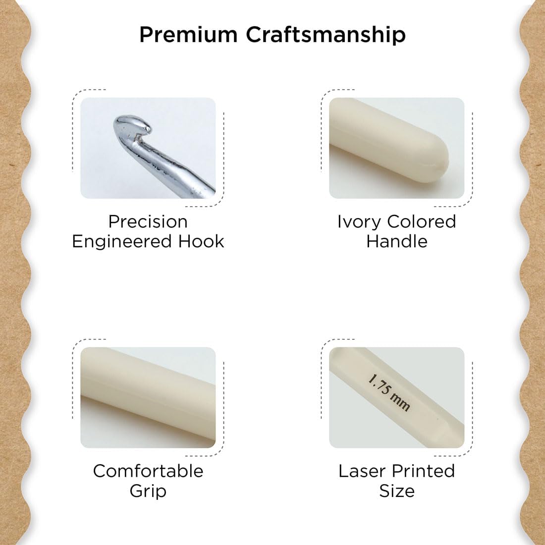 Knitter’s Pride Pearl Single-ended Steel Crochet Hook - 1.75 mm