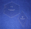 Hexagon/Diamond Set - 2 Piece Specialty-1/8 Inch -Quilt Templates