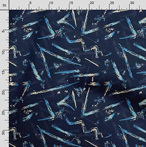 Soimoi Heavyweight Cotton Canvas Fabric Material - 56 Inch Wide, Blue