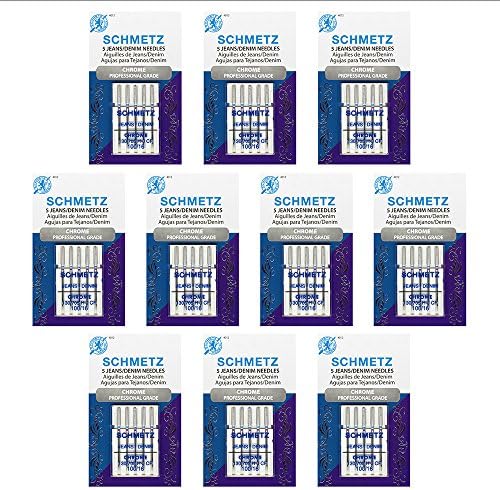 50 Schmetz Chrome Denim Sewing Machine Needles - Size 100/16 - Box of