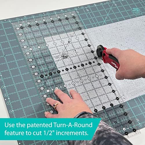 Creative Grids Quilt Ruler 6-1/2in x 12-1/2in Rectangle – CGR612