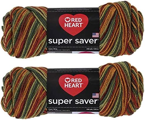 Bulk Buy: Red Heart Super Saver (2-Pack) (Fall, 5 oz Each Skein)