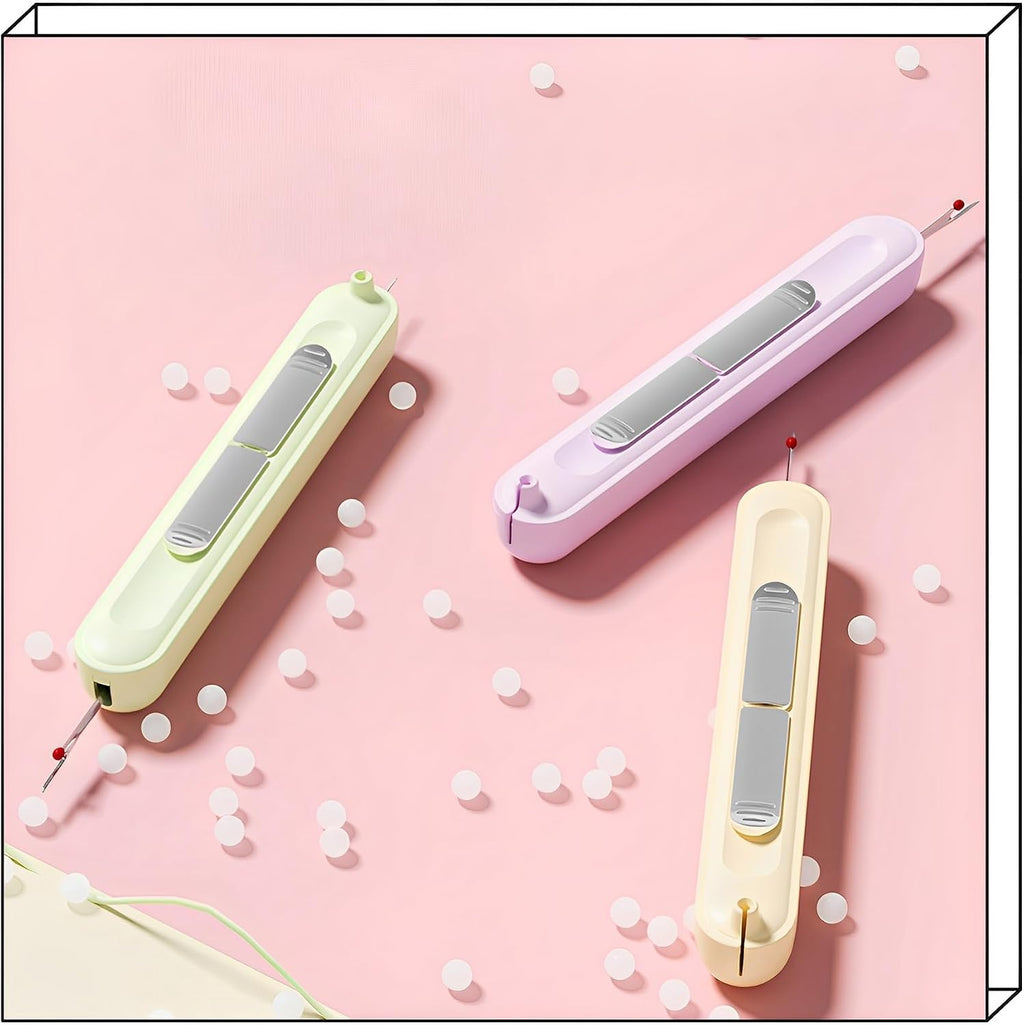 2 in 1 Automatic Needle Threaders Seam Ripper,Quilting Supplies Sewing