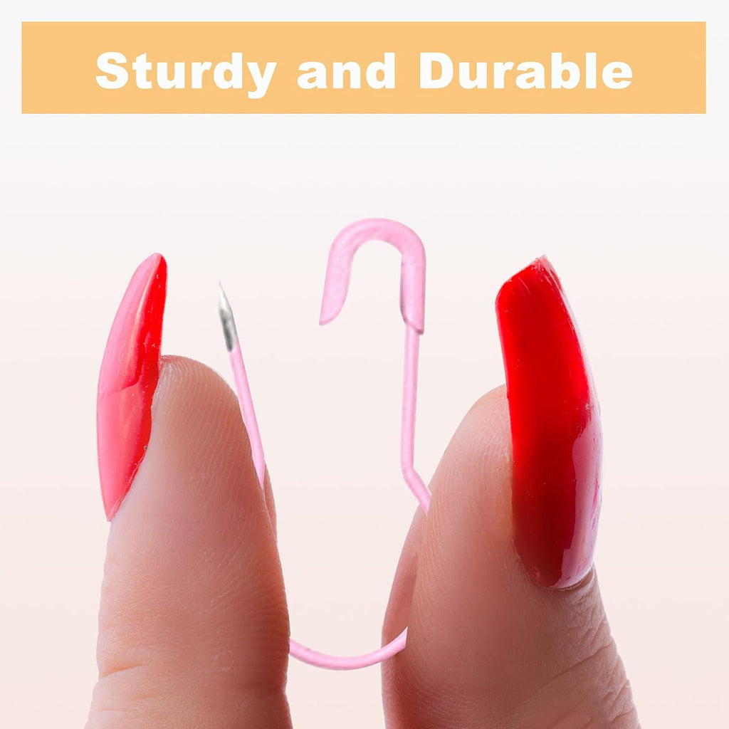 120 Pcs Colored Safety Pins Small,22mm/0.87inch Bulb Pins,Stitch