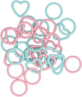COMTERVI Knitting Stitch Markers Durable Metal Rings for DIY Crafts