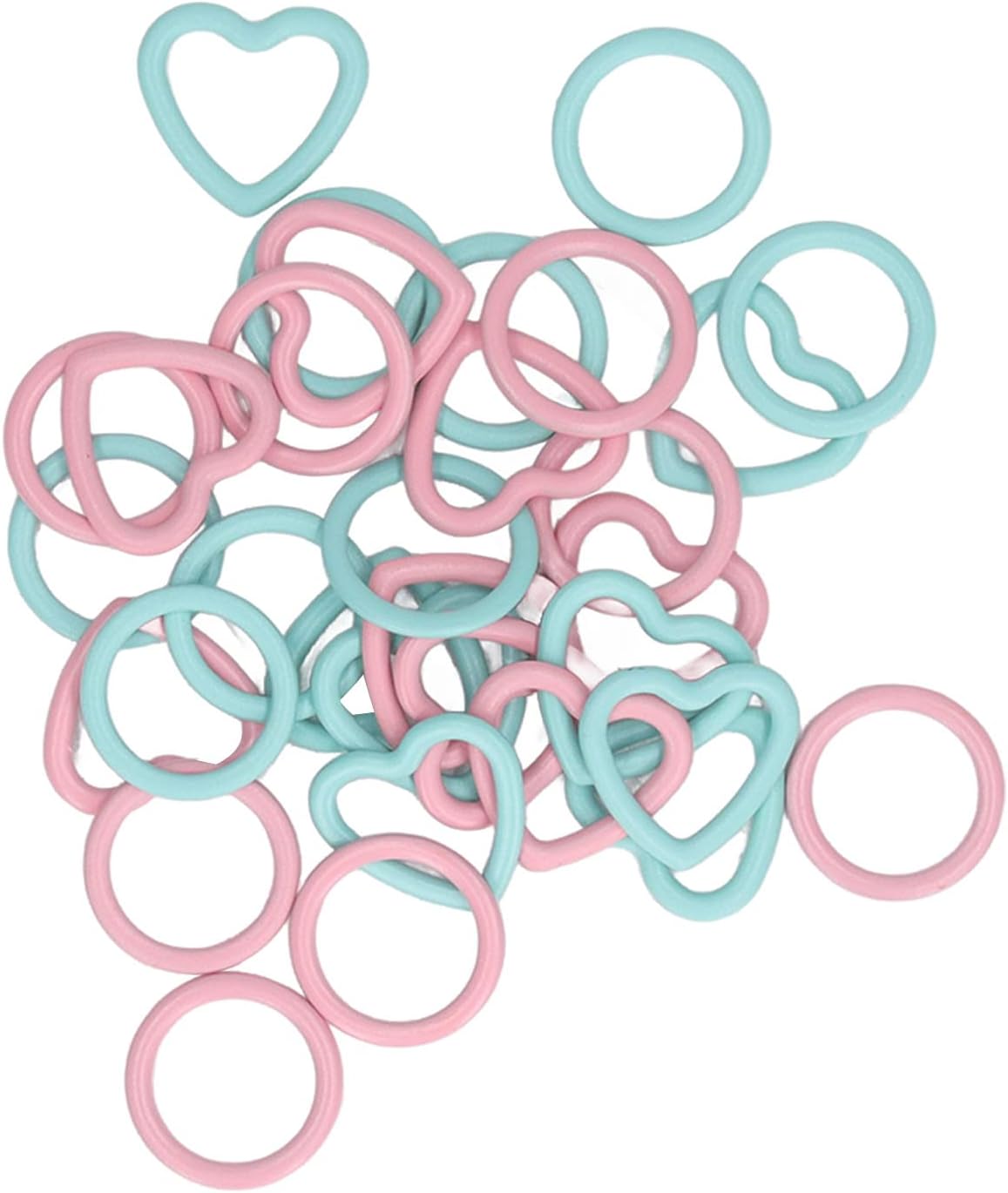 COMTERVI Knitting Stitch Markers Durable Metal Rings for DIY Crafts