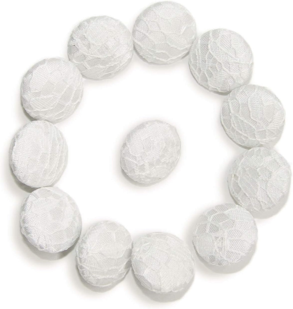 ButtonMode Lace Bridal Bustle Buttons for Wedding Dress, Fabric