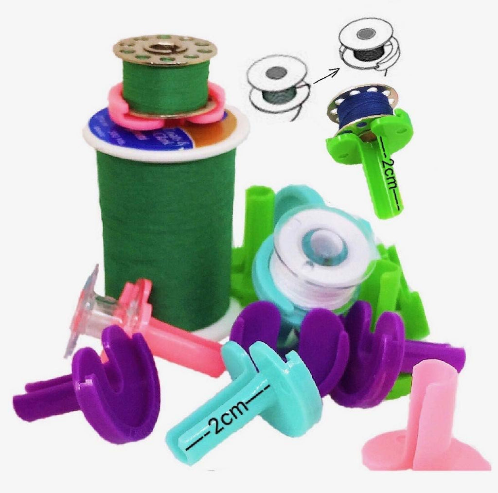 PeavyTailor 12 pcs Bobbins Buddies Bobbin Holder Clamp Thread