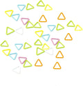 Wonafa 30Pcs Metal Stitch Markers,Triangle Knitting Markers