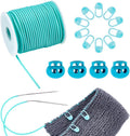 NBEADS 27 Yards Stitch Keeping Cords, 3mm Hollow Rubber Tubing