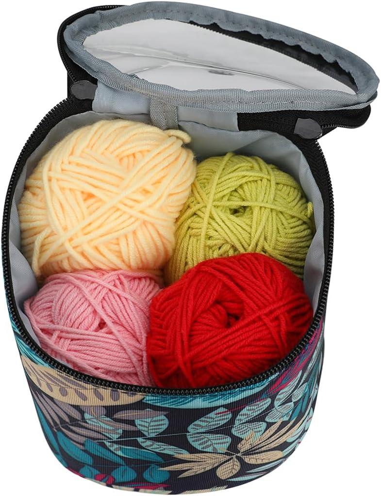 mini yarn storage small size yarn bag for crocheting with holes,empty