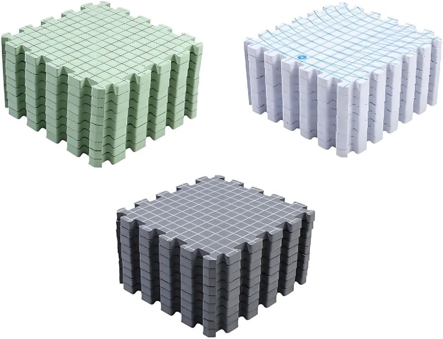 Positioning Foam Splicing Board,9 Pieces 12x12Inch Knitting Blocking