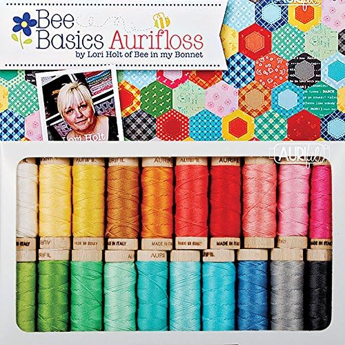 Lori Holt Bee Basic Aurifil Thread Kit 20 Small Spools Aurifloss