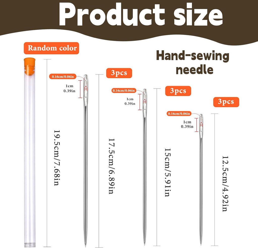 Wonvoc Long Needle, 9 Pcs 4.9''/5.9''/6.9'' Long Sewing Needles