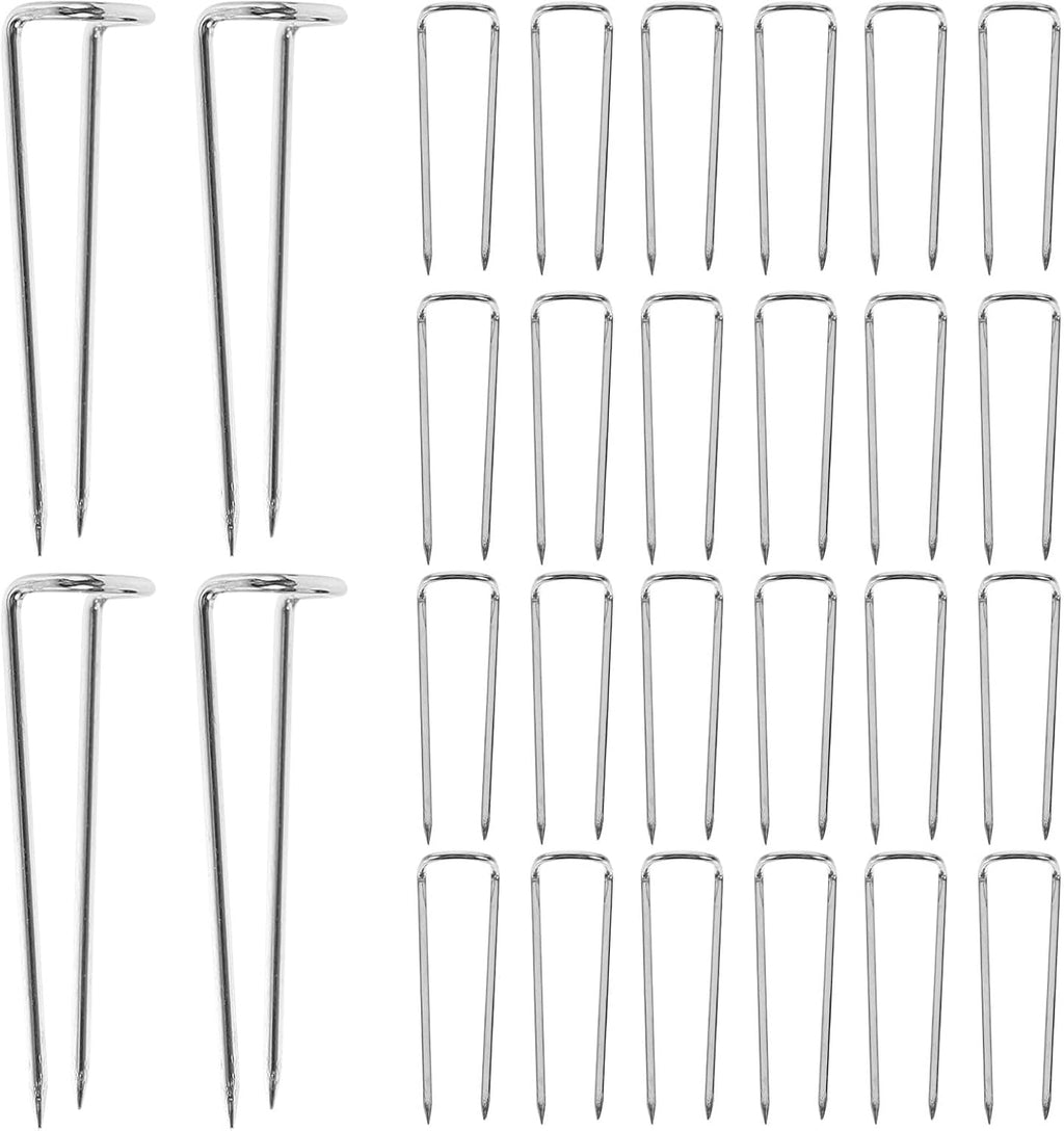 U Shaped Sewing Pins for Fabrics and Garments, 1 Box Silver