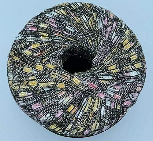 Berlini Ladder Ribbon Glitter Yarn - 50 Grams (1.75 Ounces), 142 Yards