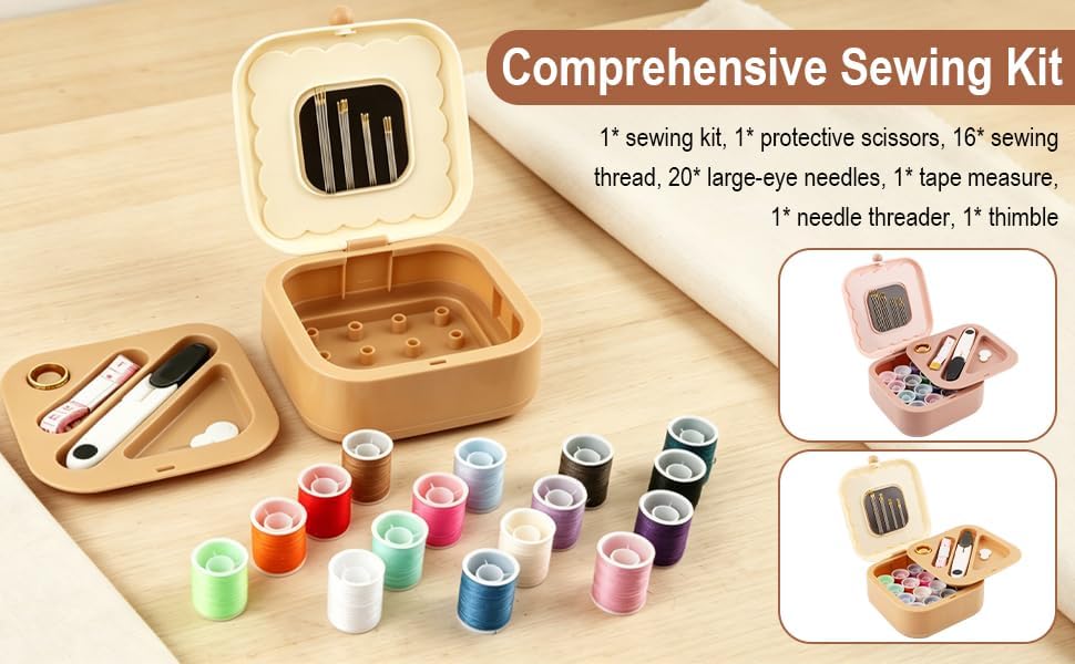 Sewing Kit for Adults and Beginners, 41 Pcs Needle and Thread Set