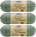 Caron Bulk Buy Simply Soft Heather Yarn (3-Pack) Woodland H9700H-9503