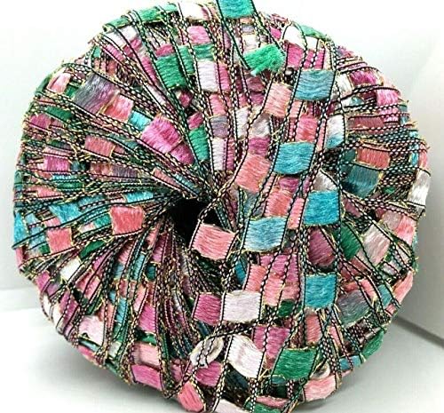 Berlini East Track II Metallic Accent Ladder Ribbon Yarn 50 Gram