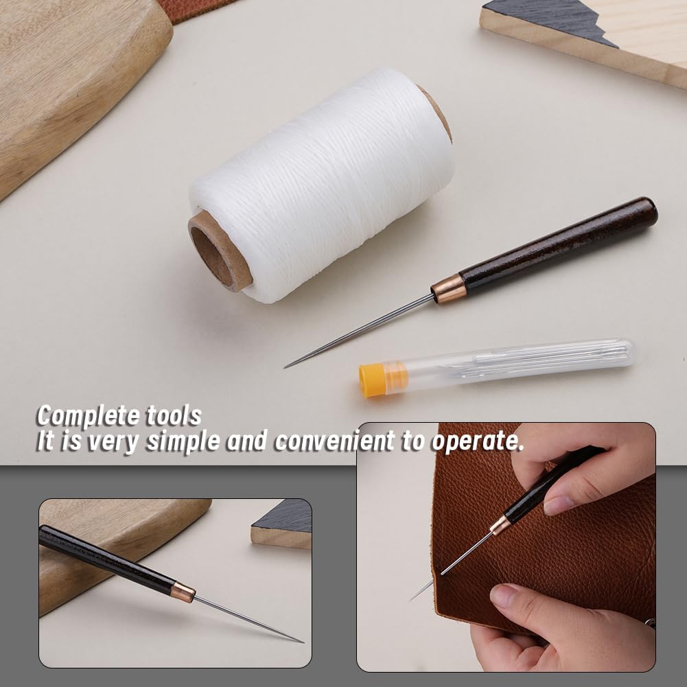 TLKKUE Upholstery Repair Waxed Thread Kit 273 Yards Sewing Thread
