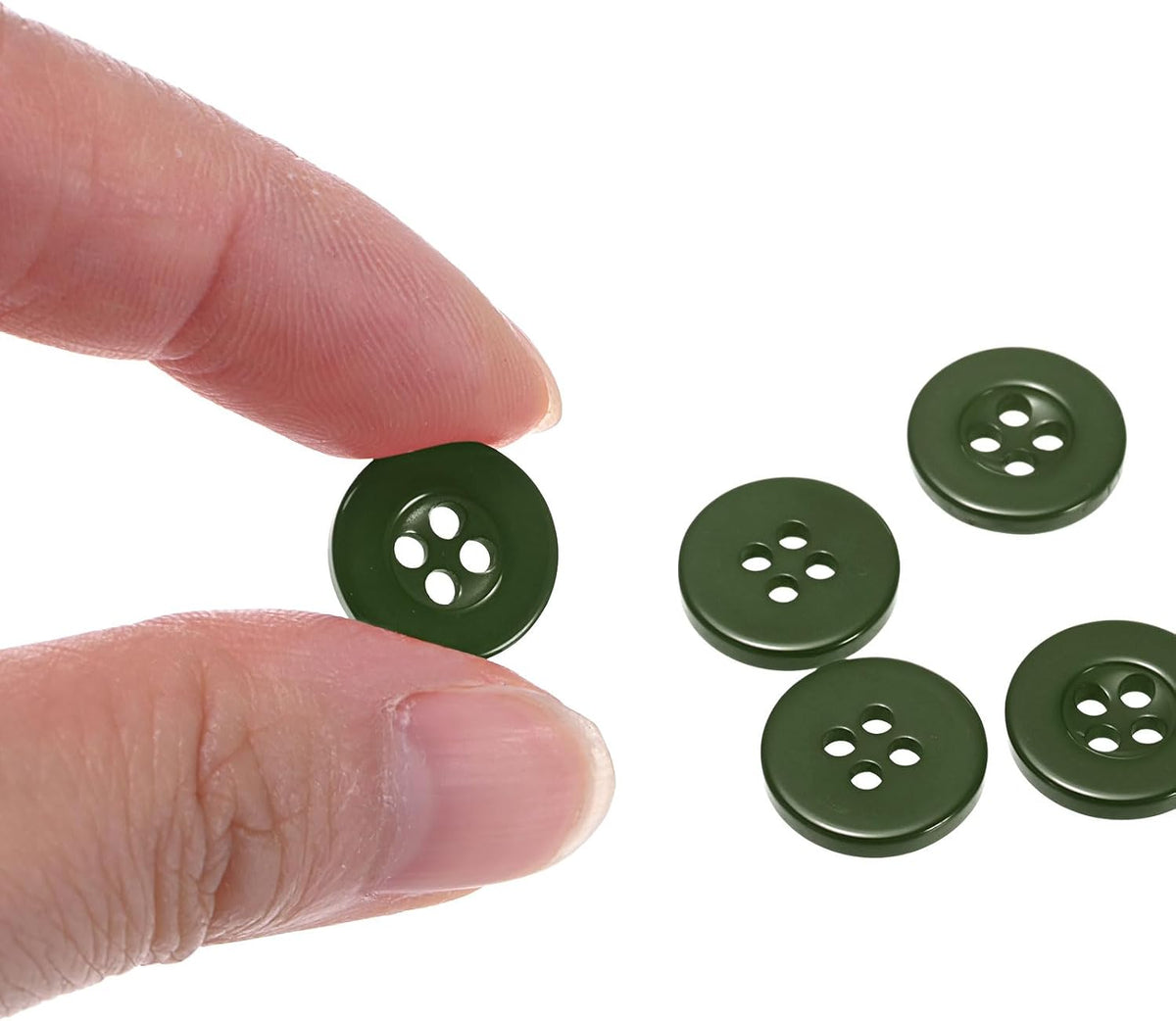 HARFINGTON 10pcs 20L Sewing Buttons 1/2"(12.5mm) Resin Round Flat