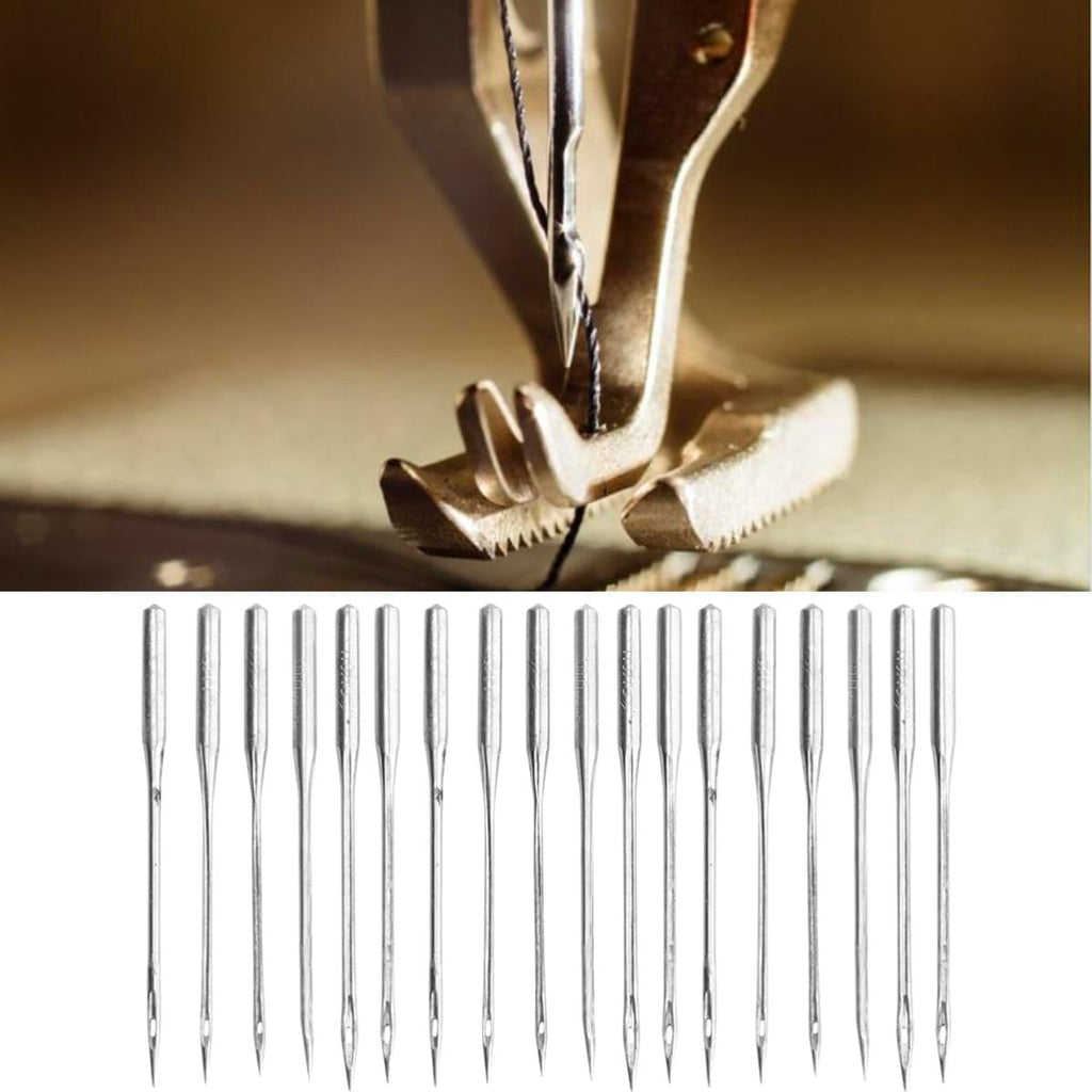 60 Pcs Sewing Machine Needles 18 Alloy Assorted Sizes 9 11 12 14 16