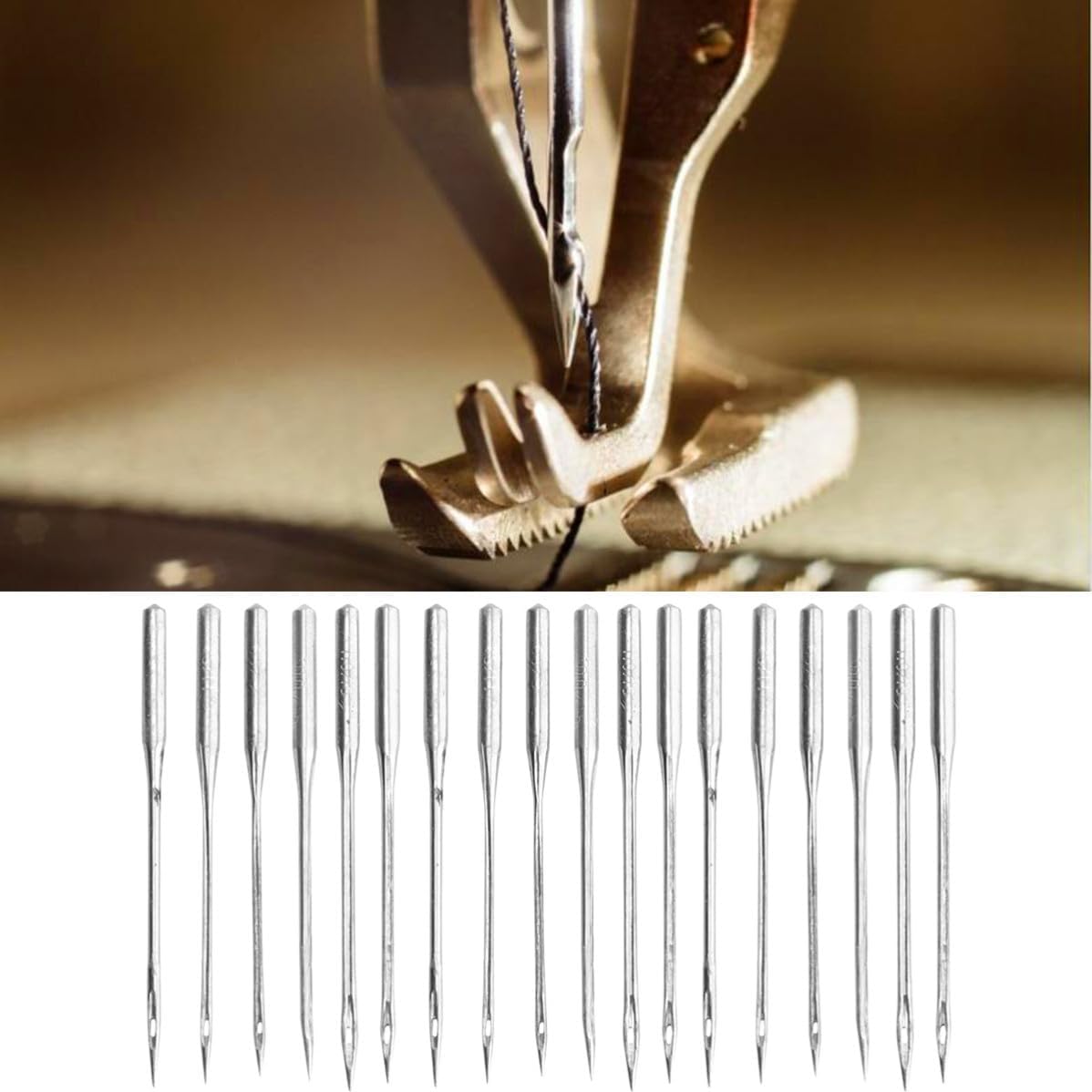 60 Pcs Sewing Machine Needles 18 Alloy Assorted Sizes 9 11 12 14 16