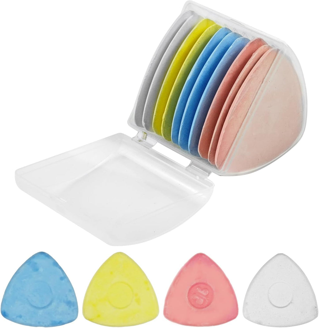 10Pcs Triangle Tailors Chalk,Tailor's Sewing Fabric Chalk