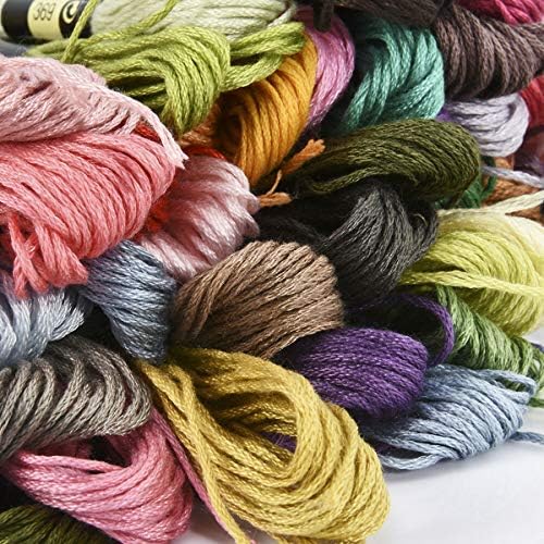 XLSFPY Rainbow Cotton Embroidery Floss – 50 Skeins