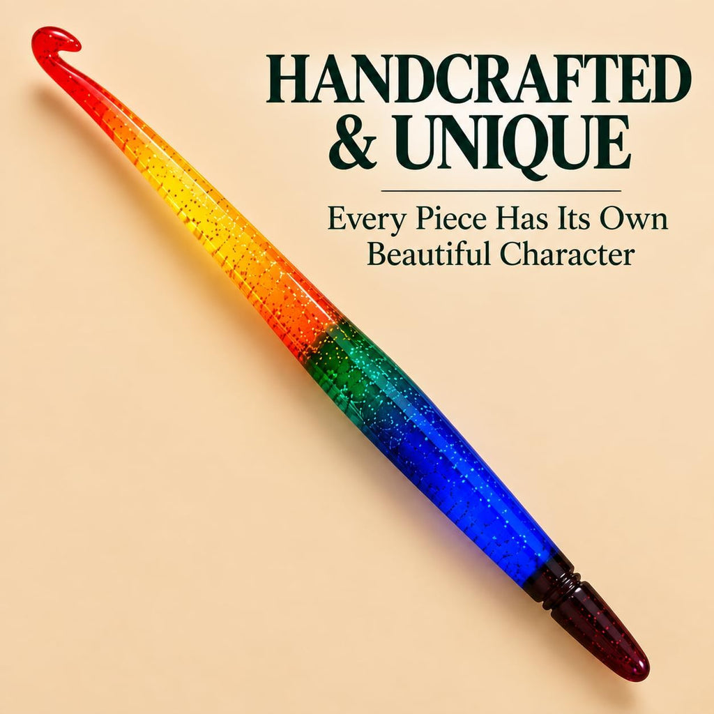 Ommi Ergonomic Handle Crochet Hooks | Handcrafted 7’’ Crochet Hook