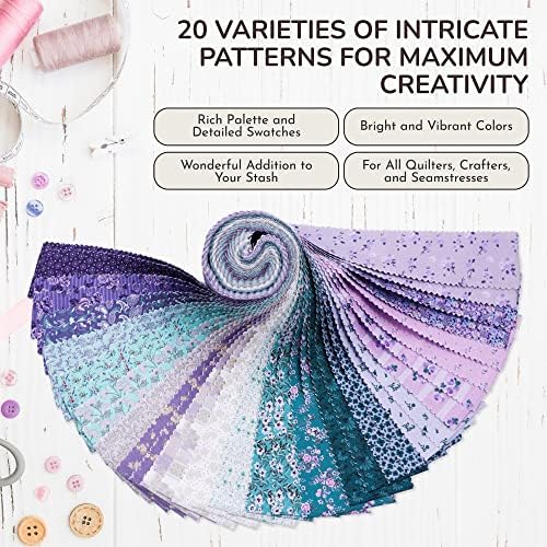 Tinyspool & Co.'s Twirlie Roll, 40 Cotton Fabric Strips