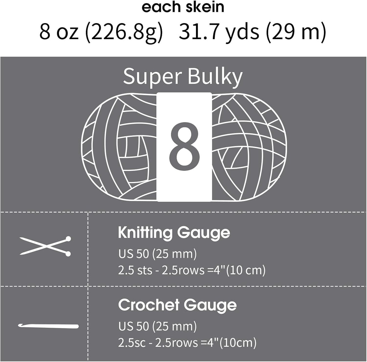 MABOZOO Assorted Chunky Yarn for Hand Knitting 8 Pack, Fluffy Jumbo