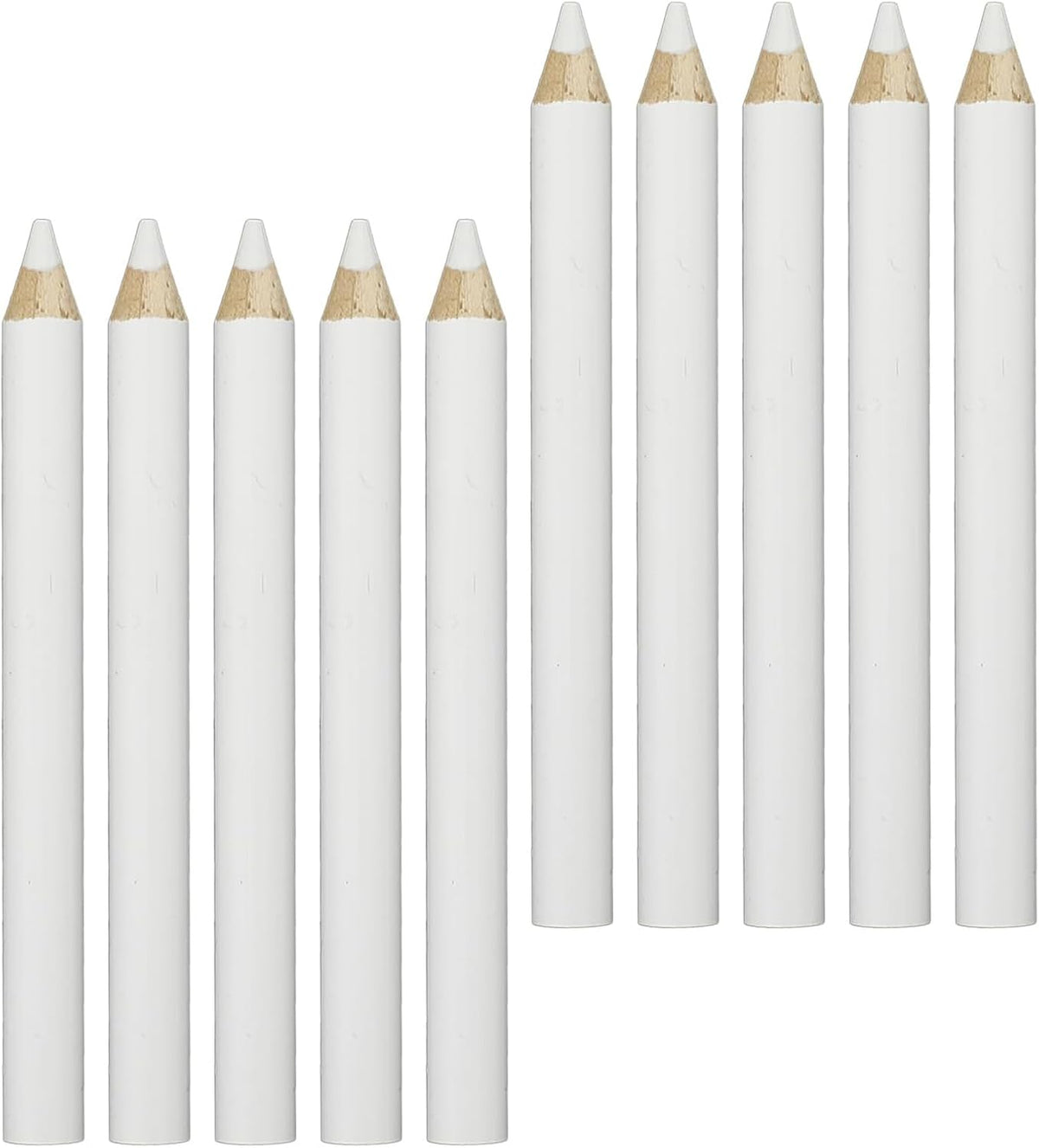Fabric Pencils for Sewing, 10 Pcs White Water Soluble Fabric Tailors