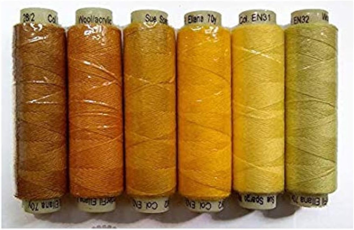 Sue Spargo Ellana Wool Blend Thread for Embroidery - Six 70-Yard
