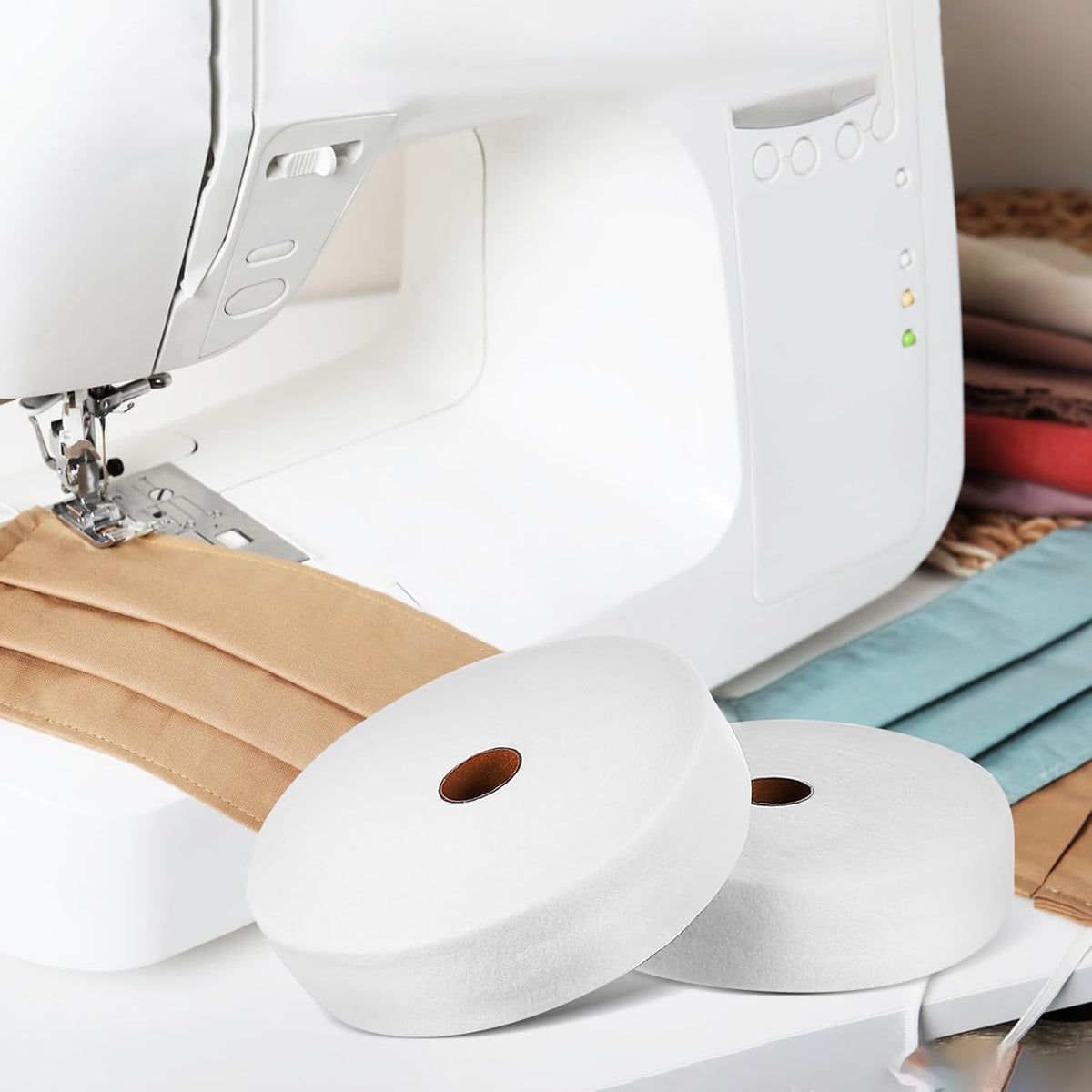 2 Rolls Nonwoven Batting Roll for Quilting Crafting and Sewing