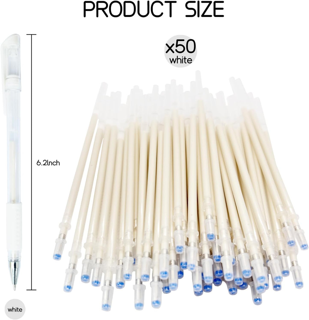 Heat Erasable Fabric Marking Pens for Sewing & Quilting | 4 White Pens