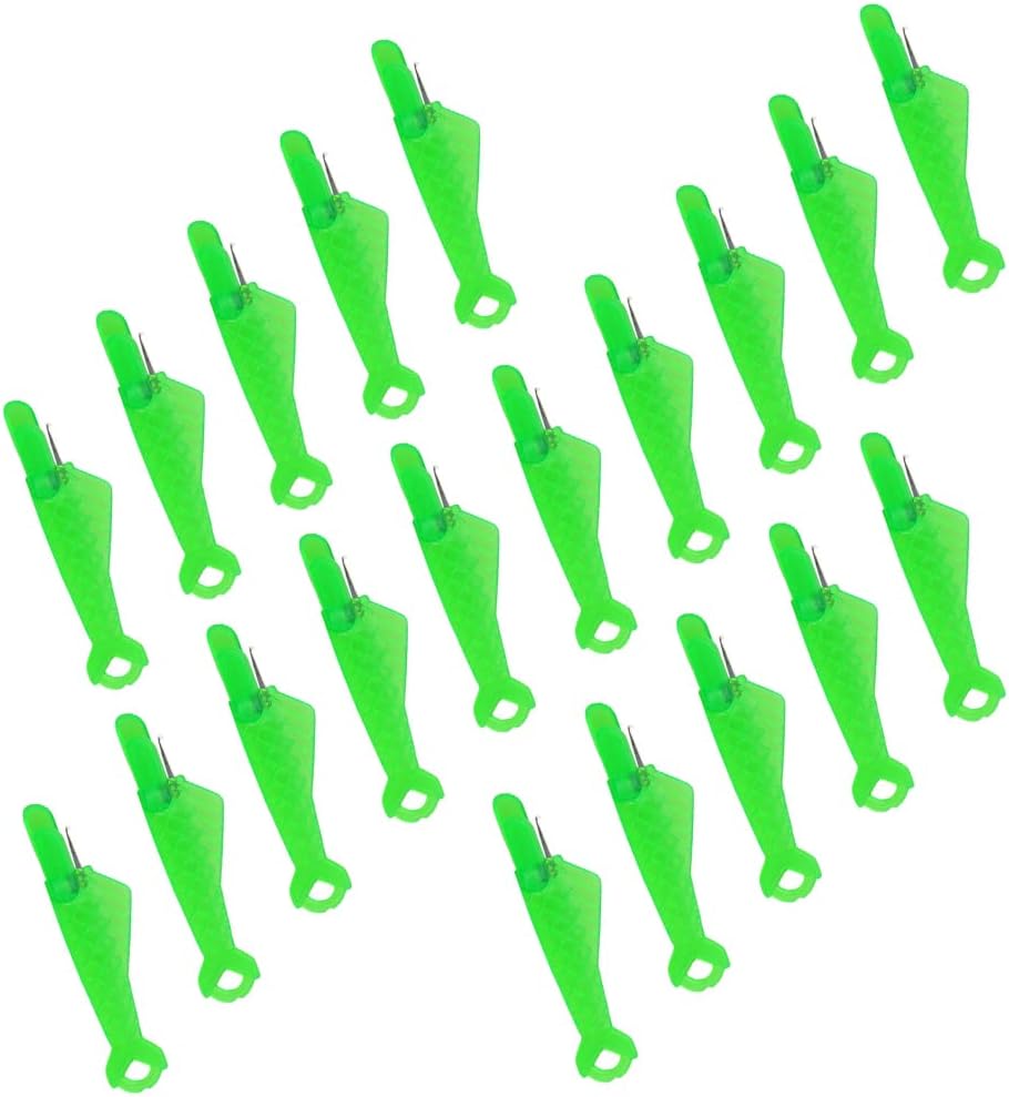 Surakey 20 Pcs Sewing Machine Needle Inserters Threader Fish Type