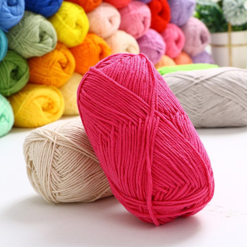 Weaving Yarn, (Lake Blue) - 1 roll Polyester Yarn, Easy Crochet for