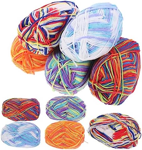 Xmas 10 Rolls Cotton Crochet Yarn for Scarves and Toys