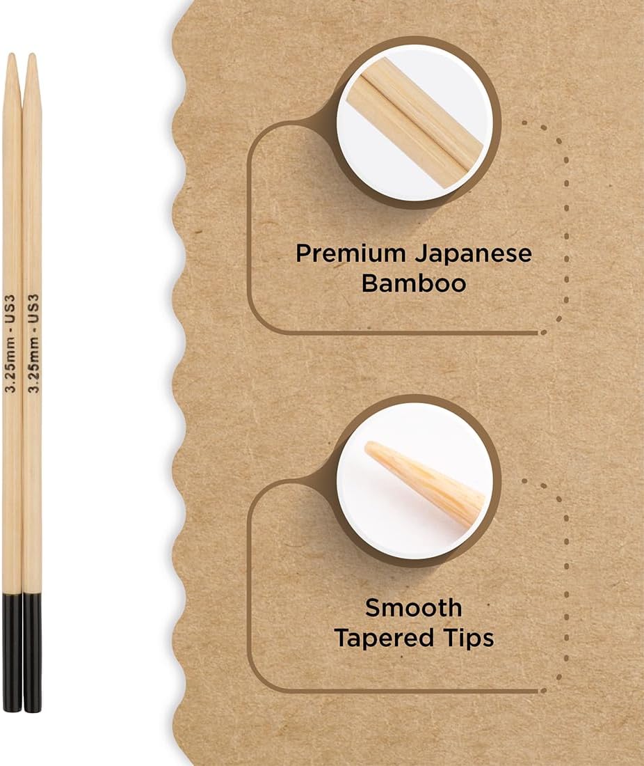 Knitter’s Pride Bamboo Luxe Interchangeable Needle 5”(13cm) - US
