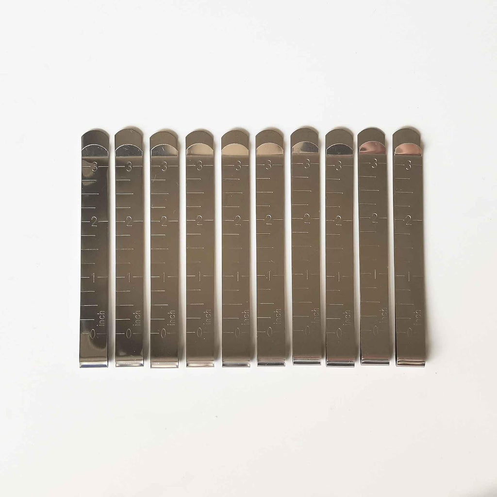 HONEYSEW Sewing Clips With 3 Inches Measurement Ruler - Stainless