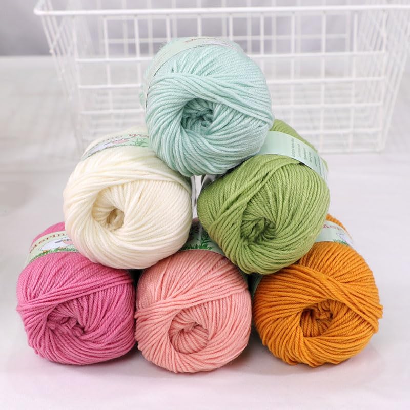 Sunny Cat 100% Pure Merino Wool Yarn for Knitting – 6pcs Merino Wool