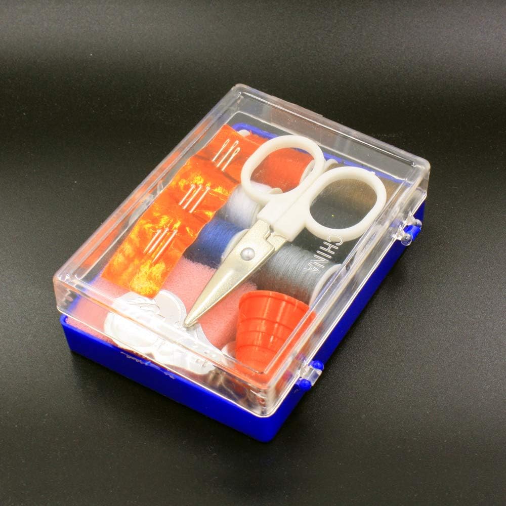 Wideskall 18 Pcs Mini Travel Sewing Kit with Case, Scissor Thread