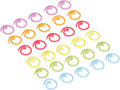 Phefop 30pcs Knitting Stitch Rings Metal Stitch Marker Rings for