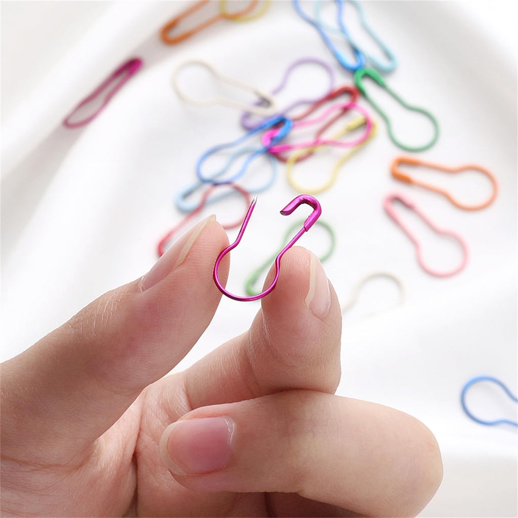 50 Pieces Safety Bulb Pins, Crochet Stitch Markers, Pear Shaped Pins