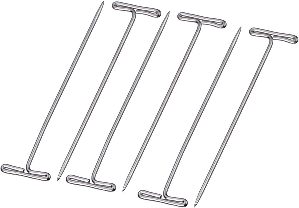 Mudder 100 Pack T-Pins for Wig 2 Inch Long Straight Sewing Pins