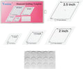 4 Sizes 60 Degree Diamond Quilting templates for Quilting with 1/4